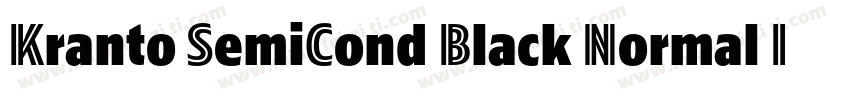 Kranto SemiCond Black Normal Inline字体转换